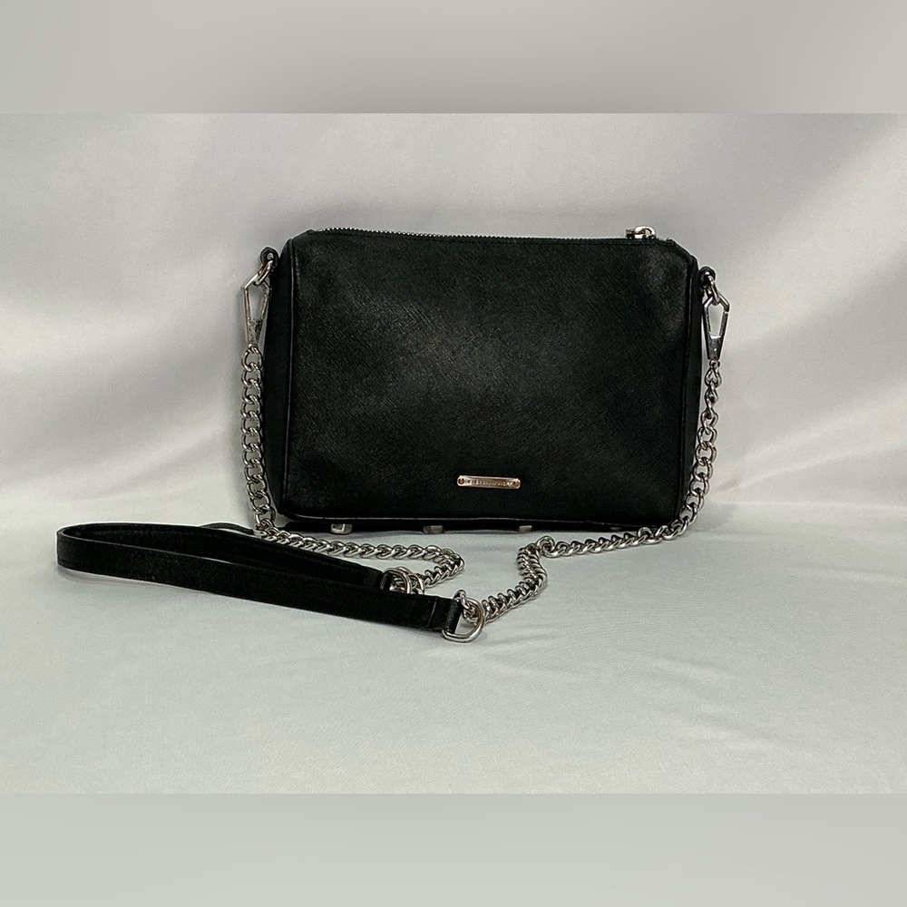 Rebecca Minkoff Vintage Black Leather Crossbody Bag